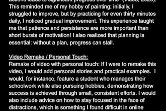 do neat handwriting and typing work for assignments and note