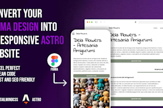 convert your figma design into a responsive astro website