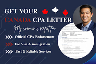 prepare CPA verified income letter for mortgage visa rental in canada
