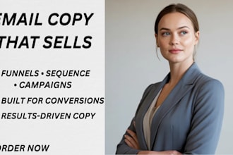 write high converting email copywriting and sales copy for your funnel