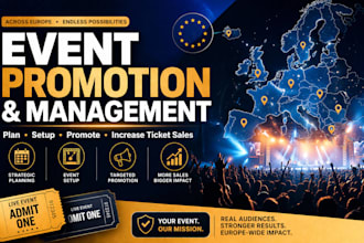 promote your event across european countries to increase ticket sales