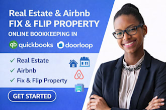 real estate airbnb fix flip property online bookkeeping in quickbooks doorloop