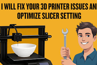 diagnose and fix your 3d printer issues, optimize slicer settings consultation