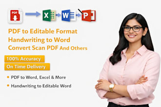 do PDF to word, handwriting to word, and convert scanned PDF to excel