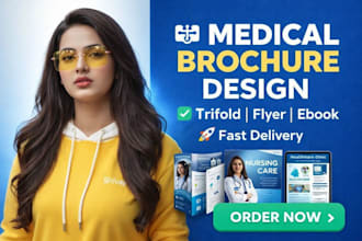 design trifold nursing medical clinic brochure healthcare flyer ebook brochure