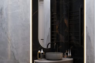 design a modern and functional bathroom interior