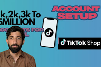 setup tiktok shop and set up tiktok accounts