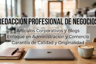 redacción de artículos de negocios y contenido corporativo
