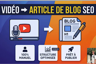 turn your video into an SEO blog article