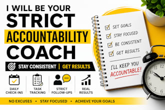 be your strict accountability coach for productivity