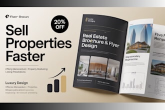real estate brochure design flyer offering memorandum