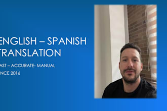 traslate english to spanish and spanish to english manually