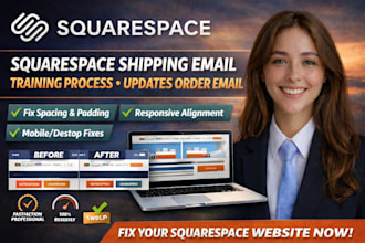 create squarespace  shipping email tracking process updates order email notifica