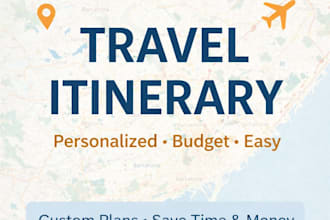 plan your trip with a personalized and detailed itinerary