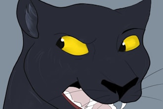 dibujo anime y furry de manera tradicional y digital colores planos o boceto sim