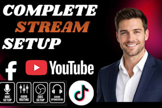 design stream branding and setup stream deck, streamlabs, dual PC and voicemeete