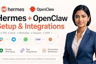 install and setup hermes agent or openclaw ai automation professionally