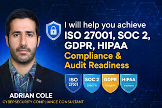 help you achieve iso 27001, soc 2, gdpr, hipaa compliance and audit readiness