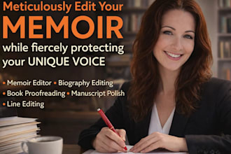 be your memoir editor to edit your word doc for kindle KDP and lulu