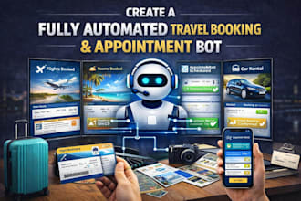 create a fully automated travel booking and appointment bot
