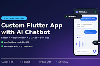 build a custom flutter app with ai chatbot integration