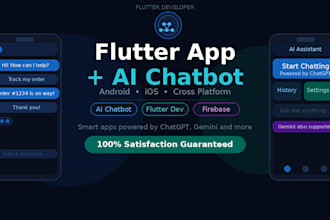 build a flutter mobile app with ai chatbot integration