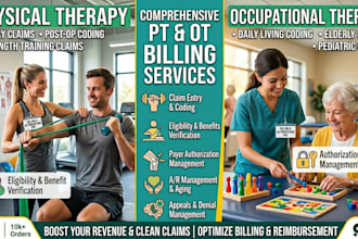 be your physical therapy, occupational therapy and chiro billing specialist
