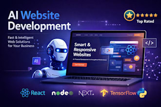 build ai website, ai landing page and ai chatbot as a full stack web developer