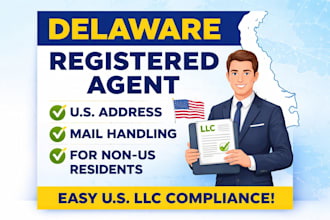 be your delaware registered agent for llc and non US residents