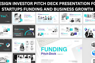 design investor pitch deck presentation for startups funding and business growth