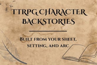 write a campaign ready ttrpg character backstory