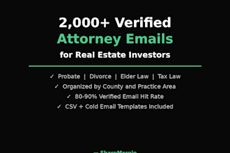 provide verified attorney leads for real estate investors
