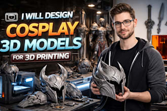 design cosplay 3d models for 3d printing