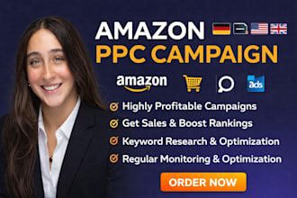 setup, optimize amazon PPC campaign ads manage german amazon sponsored ads