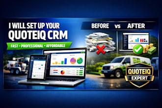 setup quoteiq CRM website builder quoteiq automation quoteiq estimates campaigns
