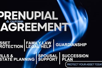 draft california prenuptial agreement for asset protection and marriage planning