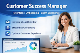 customer success manager for retention, onboarding, and growth