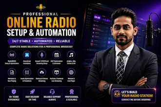 setup your online radio station with radioboss  azuracast shoutcast or icecast