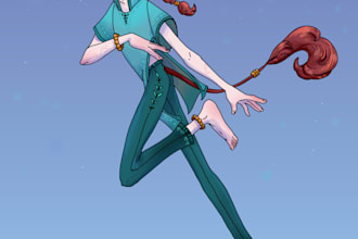 draw your character in my style