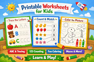 create printable preschool and kindergarten worksheet