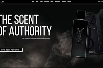 design perfume shopify store fragrance store perfume website cologne store