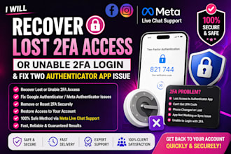 recover your lost 2fa, unable 2fa login issue, fix two authenticator app issue