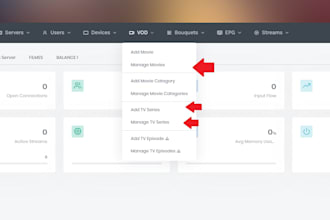 develop server, admin server setup, unlimited reseller, with stream iink