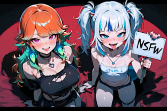 create stunning ai anime nsfw portraits