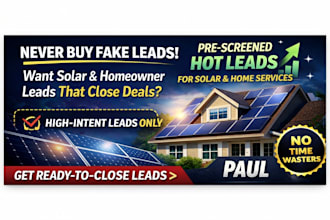 provide home owners leads, roofing leads solar leads in any county in usa
