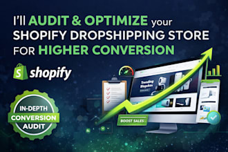 review audit and optimize your shopify dropshipping store for higher conversion