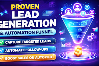 build high converting marketing funnel and lead generations sales funnel