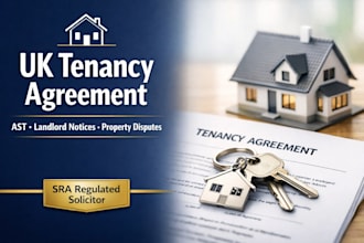 draft UK tenancy agreements, rental contracts, and landlord eviction notices