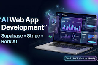 build rork ai web app with supabase backend and stripe integration