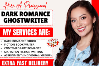 ghostwrite addictive dark romance fantasy romance and erotica novel ebook writer